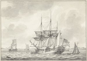 Det amerikanske skib Harmony Baltimore af Gerrit Groenewegen