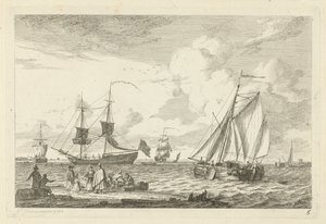 Havlandskab med forskellige sejlskibe Forskellige skibe (serietitel)