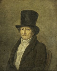 Portræt af Jean Bernard, kunstsamler og maler i Amsterdam