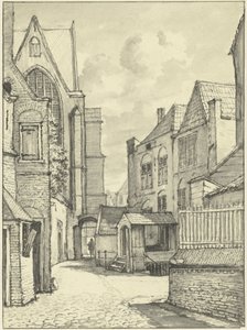 St. Janskerk eller Grote Kerk i Gouda af Gerrit Lamberts