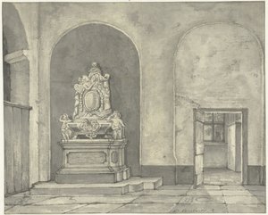 Balths begravelsesmonument. Fredericus von Stosch i Janskerk i Utrecht af Gerrit Lamberts