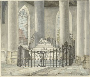 Begravelsesmonument over Catharina Alida van der Dussen, i en kirke i Culemborg
