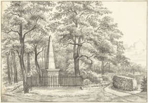 Mindesmærket for Witte van Haemstede, grundlagt i 1817 af David Jacob van Lennep på Huis te Manpad i Heemstede