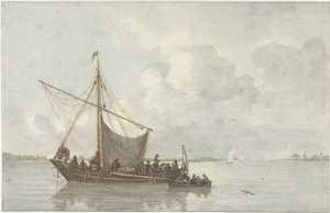 udsigt over floden af Gerrit Lamberts
