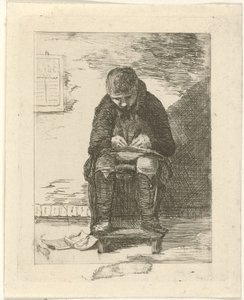 Tegner i et interiør af Gerrit Lamberts