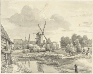 To drenge med en drage på Wal van Haarlem