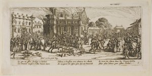 Ødelæggelse af et kloster, planche seks fra Krigens store elendighed