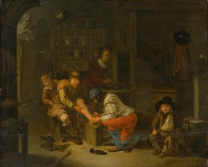Hos Apoteket, 1656. af Gerrit Lundens
