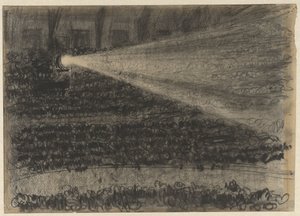 Spotlight over tilskuerne på Cirkus Carrés tilskuerpladser af Gerrit Willem Dijsselhof