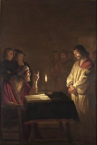 Kristus foran ypperstepræsten, ca. 1617 af Gerrit van Honthorst