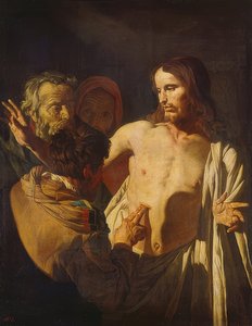 Den vantro Thomas. Omkring 1620 af Gerrit van Honthorst