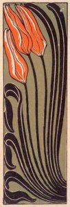 tulipan ornament af Gertrud Kleinhempel
