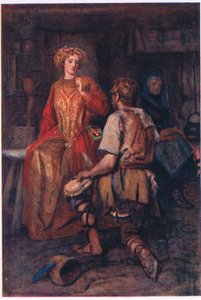"Ofte fra skovens vildmarker, han bragte, hvis sider smilede rødt!", Historier fra Faerie Queen udgivet af George Harrap and Company