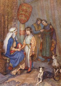 Shakespeare, King John (farvelitografi) af Gertrude E. Demain (after) Hammond