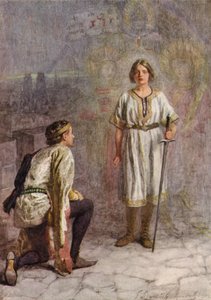 William Shakespeares skuespil: Kong Henrik VI (farvelitografi) af Gertrude E. Demain (after) Hammond
