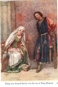 Philip erfarede nu, at han var søn af kong Richard, illustration fra 