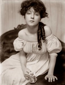 Portræt af Evelyn Nesbit af Gertrude Kasebier, ca. 1900 (platintryk)