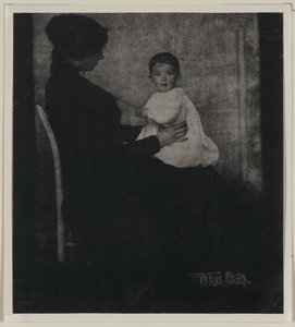 Portræt af fru Ward med baby af Gertrude Käsebier