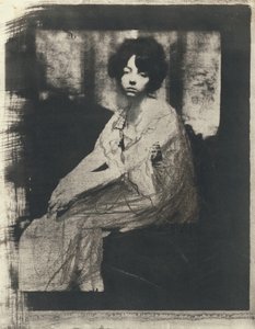 [Siddende kvinde] af Gertrude Käsebier