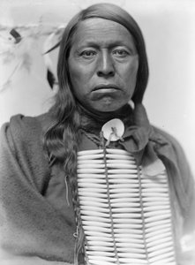 Sioux-høvdingen Flying Hawk, ca. 1900 af Gertrude Käsebier