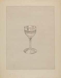 Vinglas, ca. 1936. af Gertrude Lemberg