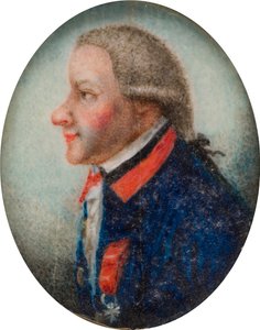 Portræt af general Vandermeerck, ca. 1735-63 (olie på papir)