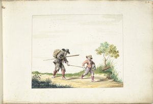 Gammel blind tigger ledet af en dreng