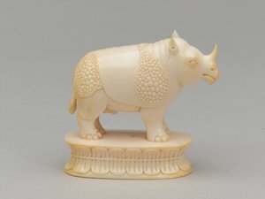 Hvid biskop, skakbrik, Indien, 1820 ca af Geskel Saloman
