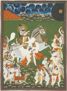 Maharana Bhim Singh i procession af Ghasi