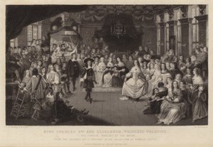 Kong Charles II og Elizabeth, Prinsesse Palatine af Gheerart Janssen