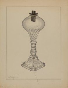 Lampe, ca. 1937. af Giacinto Capelli
