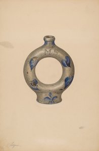 Ringflaske, ca. 1940. af Giacinto Capelli
