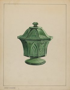 sukkerskål, ca. 1937. af Giacinto Capelli