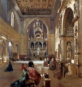 Interiør af San Giovanni a Carbonara kirke