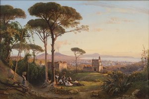 Napoli set fra La Conocchia, 1844.