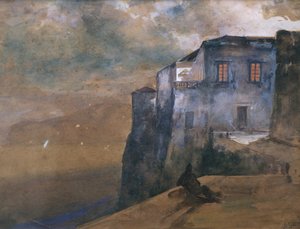 Torquato Tassos hus i Sorrento af Giacinto Gigante