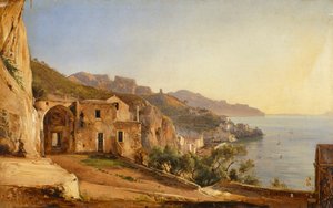 Udsigt over Amalfi fra Capuchinernes hule af Giacinto Gigante af Giacinto Gigante