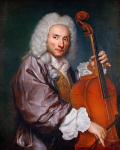 Barok: Portræt af en cellist par Ceruti, Giacomo Antonio (1698-1767), ca. 1745. Olie på lærred, 92x74. Kunsthistorisk Museum, Vienne