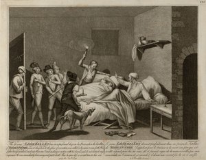 Den unge Loiserolles bliver taget fra sin celle for at blive bragt til henrettelse. af Giacomo Aliprandi