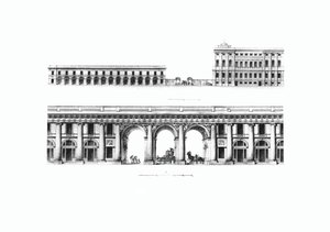 Design af His Imperial Majestys eget kabinetskancelli i Petersborg, 1802 af Giacomo Antonio Domenico Quarenghi
