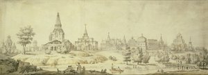 Udsigt over Kolomenskoye, 1795 af Giacomo Antonio Domenico Quarenghi