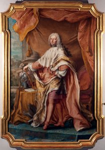 Portræt af genernes doge Gian Francesco II Brignole Sale (Brignole-Sale) (1695-1748) Maleri af Jacopo (o Giacomo) Antonio Boni (1688-1766) 1747-1748 Søn. 266x179 cm Strada, Musei (ex di Røde Palads) af Giacomo Boni