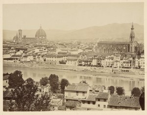 Firenze. Panorama af Giacomo Brogi