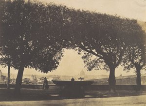 Udsigt fra det franske akademi ved Villa Medici, ca. 1852.