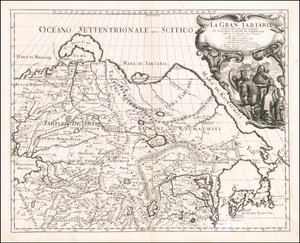 Kort over Tartariet fra 1683 af Giacomo Cantelli da Vignola af Giacomo Cantelli