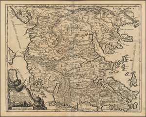 1684-kort over Thessalien og Makedonien af Giacomo Cantelli da Vignola af Giacomo Cantelli