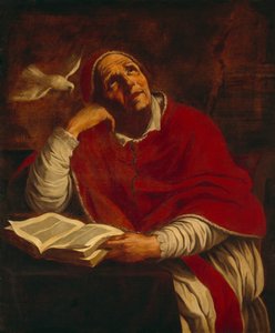 St. Gregory (olie på lærred)