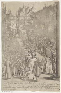 Optur fra muzikanten for Dogepaleis Venetianske mænds og kvinders vaner med optoget af Ser.ma Signoria og andre detaljer, dvs. triumfer, fester og offentlige ceremonier i den adelige by Venedig af Giacomo Franco