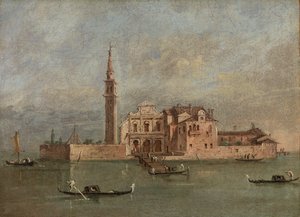 Capriccio af en ø i den venetianske laguna