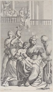 Sankt Benedikts fødsel, 1687-1717. af Giacomo Maria Giovannini